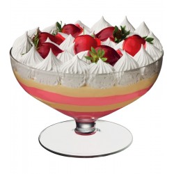 Saladeira Imperatriz 21,5cm Diâmetro Por 13cm Altura Com Pé